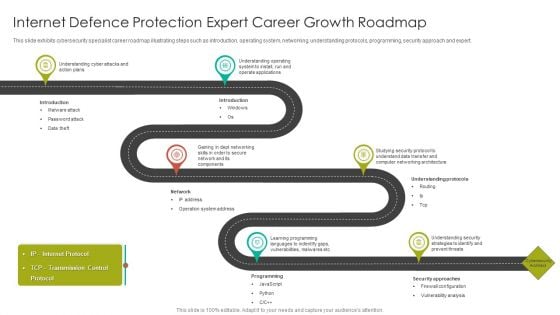 Internet Defence Protection Expert Career Growth Roadmap Introduction PDF
