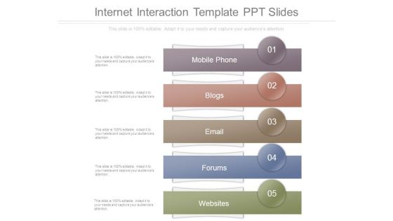 Internet Interaction Template Ppt Slides