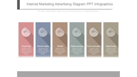 Internet Marketing Advertising Diagram Ppt Infographics