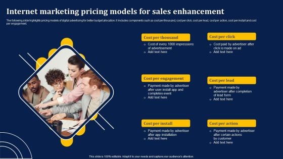 Internet Marketing Pricing Models For Sales Enhancement Information PDF