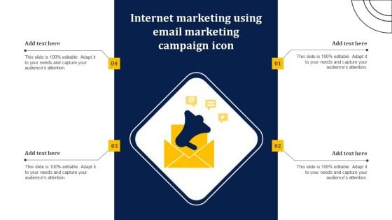 Internet Marketing Using Email Marketing Campaign Icon Summary PDF Internet Marketing Using Email Marketing Campaign Icon Summary PDF