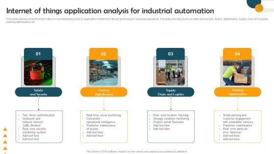 Internet Of Things Application Analysis For Industrial Automation Topics PDF