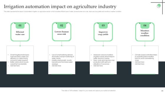 Internet Of Things Application For Smart Farming Ppt PowerPoint Presentation Complete Deck With Slides Slide45