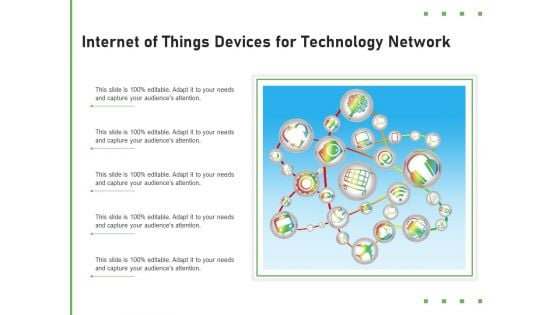 Internet Of Things Devices For Technology Network Ppt PowerPoint Presentation Layouts Vector PDF