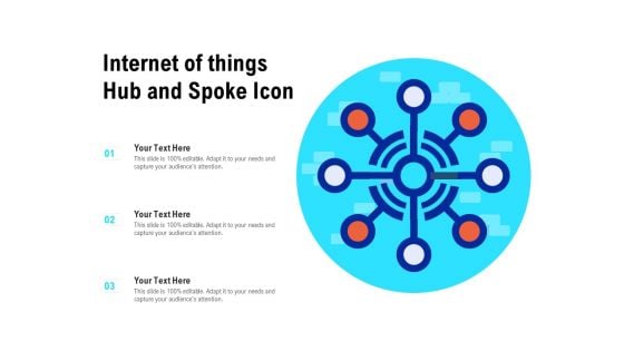 Internet Of Things Hub And Spoke Icon Ppt Professional Information PDF