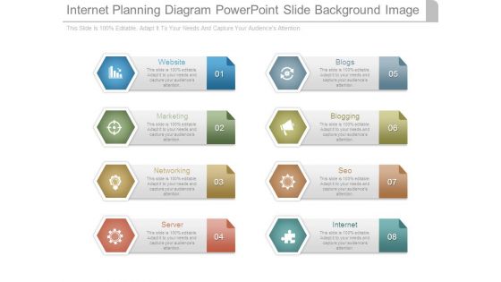 Internet Planning Diagram Powerpoint Slide Background Image