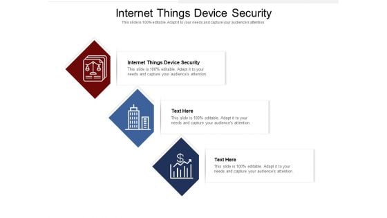Internet Things Device Security Ppt PowerPoint Presentation Outline Graphics Template Cpb Pdf