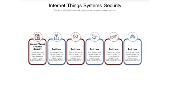 Internet Things Systems Security Ppt PowerPoint Presentation Infographic Template Summary Cpb Pdf