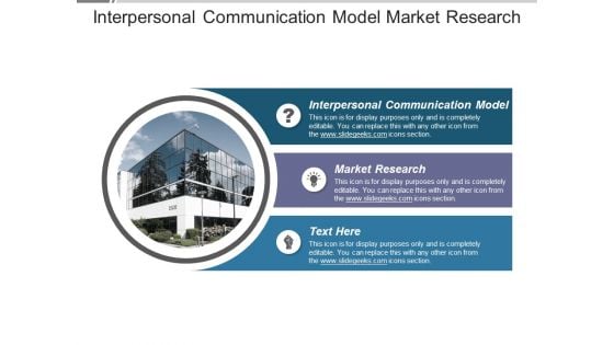 Interpersonal Communication Model Market Research Ppt PowerPoint Presentation Layouts Ideas