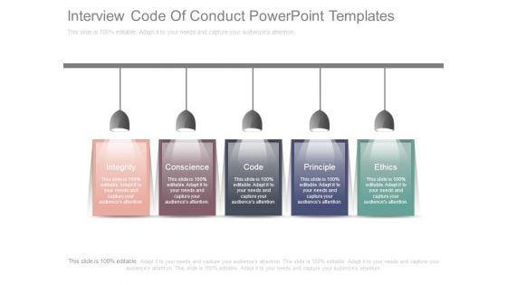 Interview Code Of Conduct Powerpoint Templates