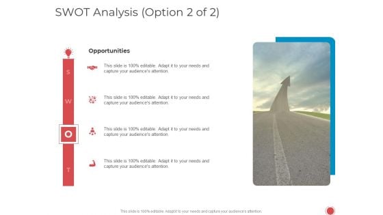 Introduce Yourself Swot Analysis Option 2 Of 2 Opportunities Ppt Gallery Portrait PDF