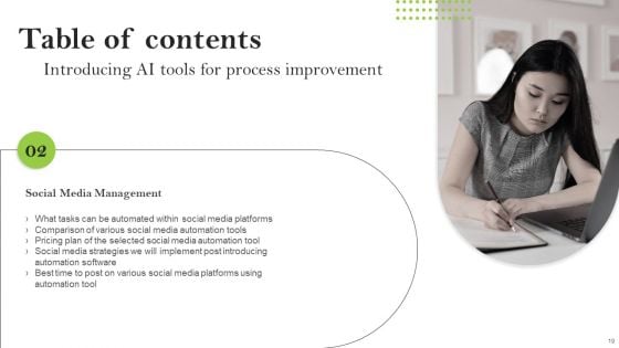 Introducing AI Tools For Process Improvement Ppt PowerPoint Presentation Complete Deck With Slides