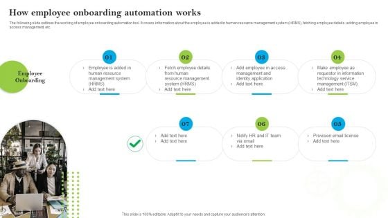 Introducing AI Tools How Employee Onboarding Automation Works Diagrams PDF