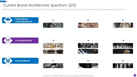 Introducing A New Product To The Market Current Brand Architecture Spectrum Information PDF