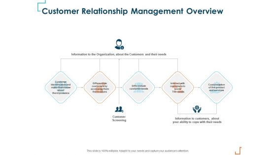 Introducing CRM Framework Within Organization Customer Relationship Management Overview Mockup PDF