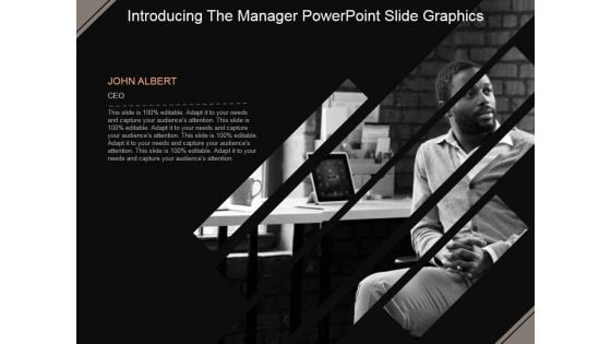 Introducing The Manager Ppt PowerPoint Presentation Ideas