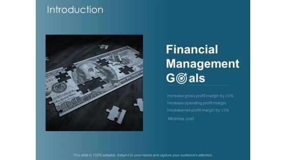 Introduction Financial Management Goals Ppt Powerpoint Presentation File Example