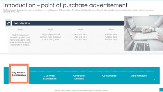 Introduction Point Of Purchase Advertisement Efficient B2B And B2C Marketing Techniques For Organization Themes PDF