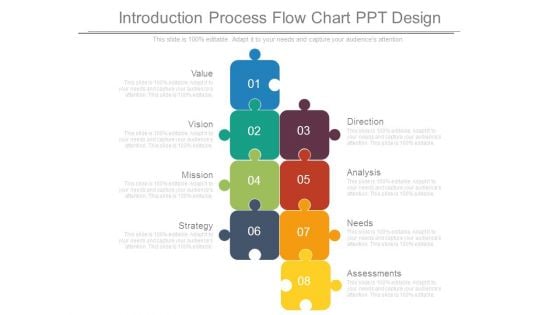 Introduction Process Flow Chart Ppt Design