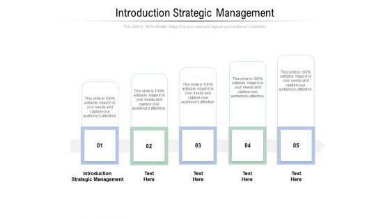 Introduction Strategic Management Ppt PowerPoint Presentation Pictures Example Introduction Cpb Pdf