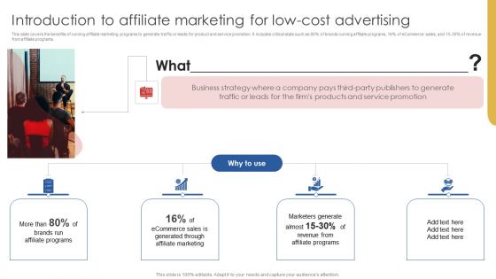 Introduction To Affiliate Marketing For Low-Cost Advertising Ideas PDF Introduction To Affiliate Marketing For Low-Cost Advertising Ideas PDF