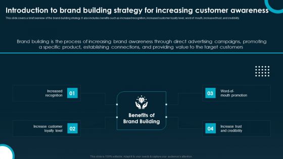 Introduction To Brand Building Strategy For Increasing Customer Awareness Sample PDF