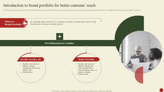 Introduction To Brand Portfolio For Better Customer Reach Information PDF