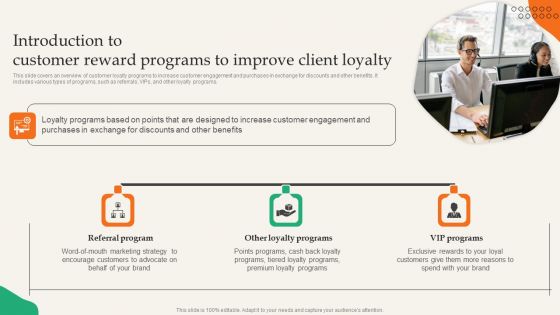 Introduction To Customer Reward Programs To Improve Client Loyalty Guidelines PDF