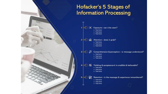 Introduction To Digital Marketing Models Hofackers 5 Stages Of Information Processing Ppt Styles Smartart PDF