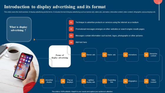 Introduction To Display Advertising And Its Format Ppt File Diagrams PDF