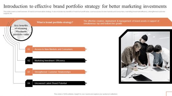 Introduction To Effective Brand Portfolio Strategy For Better Marketing Investments Microsoft PDF