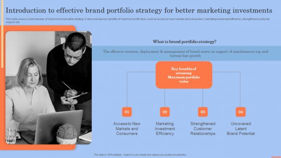 Introduction To Effective Brand Portfolio Strategy For Better Marketing Investments Sample PDF