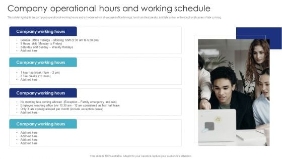 Introduction To Employee Onboarding And Induction Training Company Operational Hours And Working Schedule Pictures PDF Introduction To Employee Onboarding And Induction Training Company Operational Hours And Working Schedule Pictures PDF