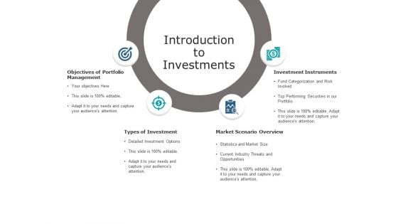 Introduction To Investments Ppt PowerPoint Presentation Ideas Infographic Template