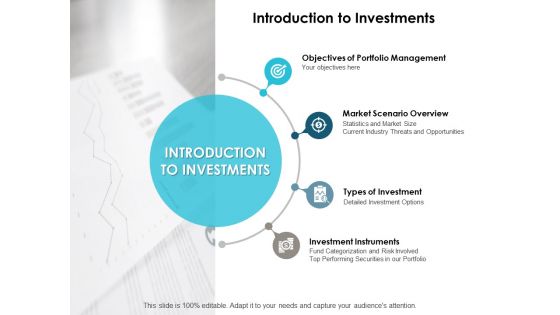 Introduction To Investments Ppt PowerPoint Presentation Pictures Samples