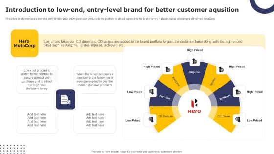 Introduction To Low End Entry Level Brand For Better Customer Aqusition Guidelines PDF