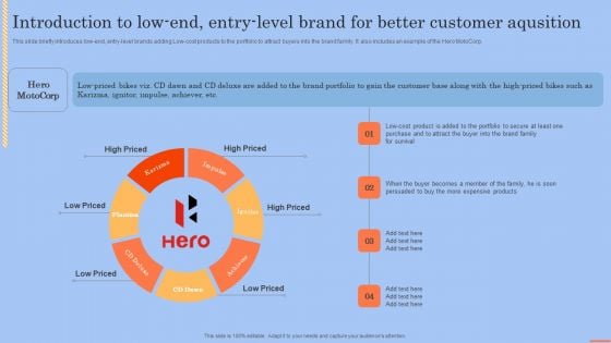 Introduction To Low End Entry Level Brand For Better Customer Aqusition Themes PDF