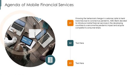 Introduction To Mobile Money In Developing Countries Agenda Of Mobile Financial Services Designs PDF