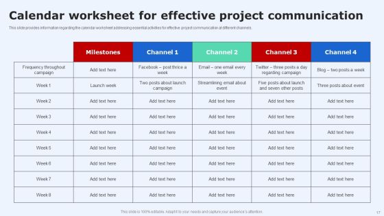 Introduction To Project Communication Plan Ppt PowerPoint Presentation Complete Deck With Slides Slide17