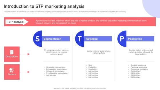 Introduction To STP Marketing Analysis Ppt PowerPoint Presentation File Files PDF