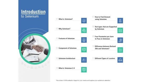 Introduction To Selenium Automation Testing Introduction To Selenium Ppt PowerPoint Presentation Portfolio Slideshow PDF