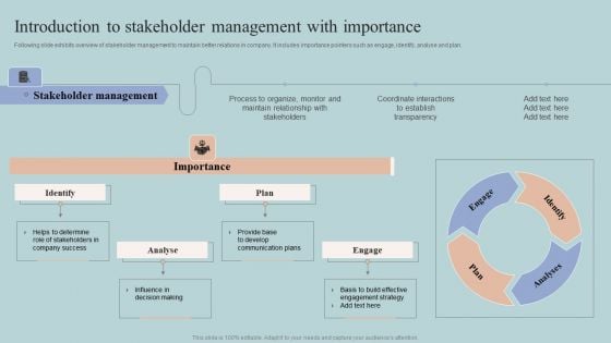 Introduction To Stakeholder Management With Importance Mockup PDF Introduction To Stakeholder Management With Importance Mockup PDF
