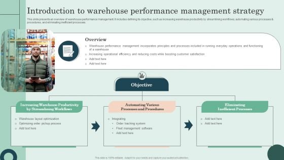 Introduction To Warehouse Performance Management Strategy Formats PDF