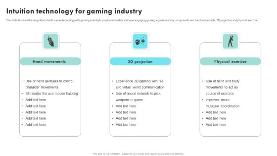 Intuition Technology For Gaming Industry Ppt Layouts Vector PDF