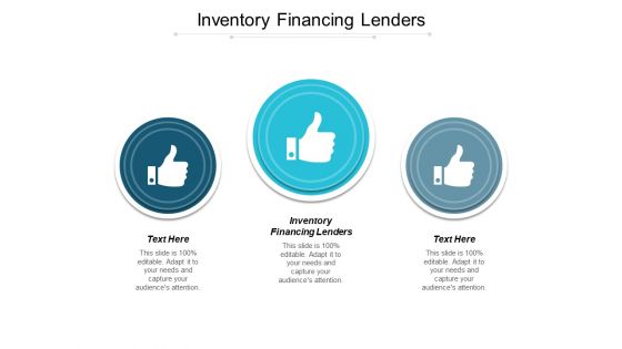 Inventory Financing Lenders Ppt PowerPoint Presentation Slides Visuals Cpb