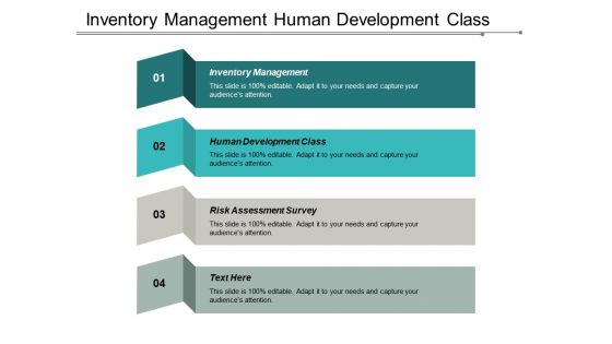 Inventory Management Human Development Class Risk Assessment Survey Ppt PowerPoint Presentation Show Designs