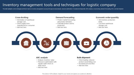 Inventory Management Tools And Techniques For Logistic Company Professional PDF Inventory Management Tools And Techniques For Logistic Company Professional PDF
