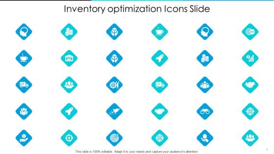 Inventory Optimization Inventory Optimization Icons Slide Ppt Show PDF