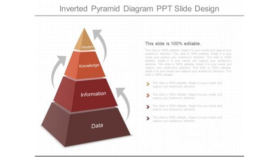 Inverted Pyramid Diagram Ppt Slide Design