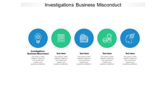 Investigations Business Misconduct Ppt PowerPoint Presentation Model Graphic Images Cpb Pdf